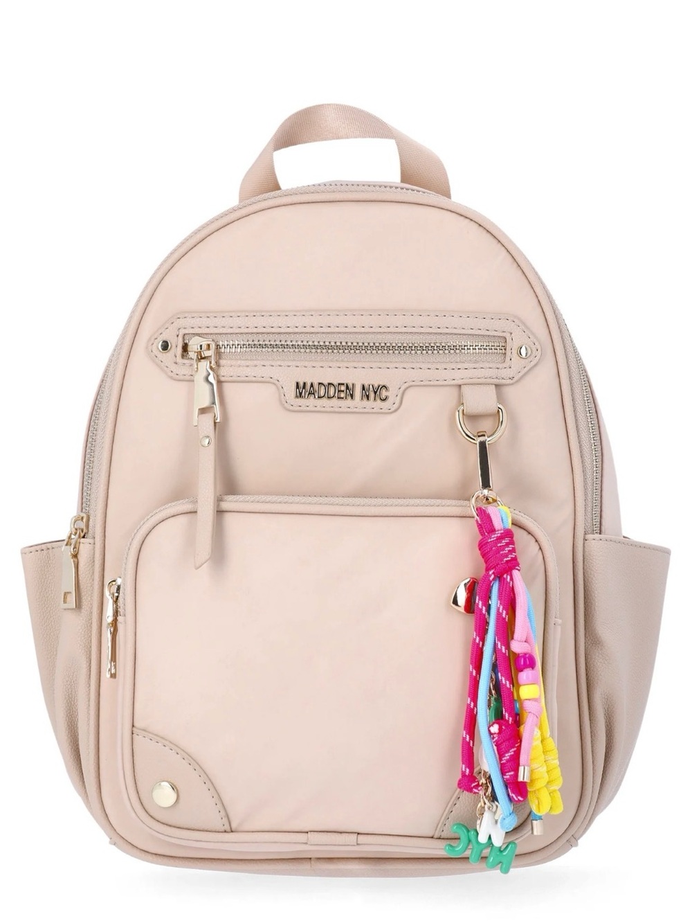 NWT✨ Steve Madden NYC Women’s Dome Core Mini Backpack w/ Multicolor Tassel Charm